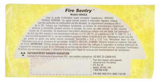 Photo 13 of I9040CA : Kidde 9V Battery Operated Ionization Smoke Alarm, With Hush