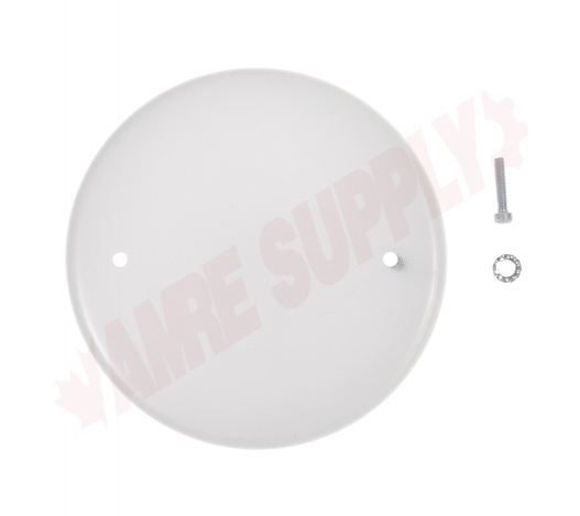 Photo 2 of 90001-WH : 4 Round Box Cover Plate, White 