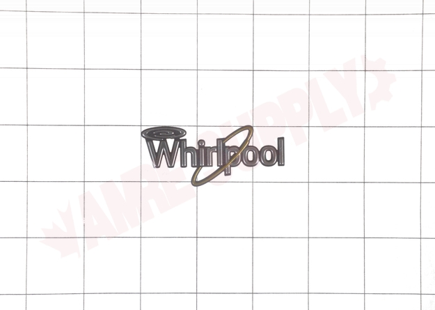 Photo 4 of WPW10481433 : Whirlpool Range Nameplate, Black