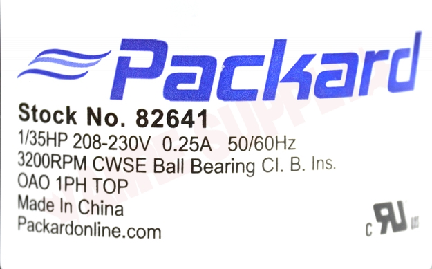 Photo 14 of 82641 : Packard Blower Draft Inducer, Flue Exhaust Assembly 1/25HP 3200RPM 208/230V Rheem Ruud 70-23641-81