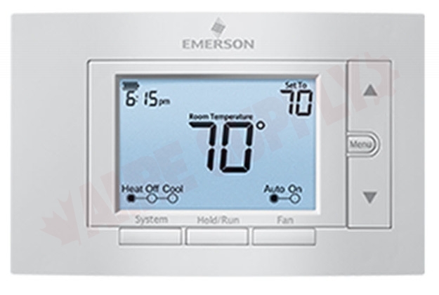 Photo 1 of 1F85U-22PR : Emerson White-Rodgers Universal Digital Programmable Thermostat, 2 Heat/2 Cool