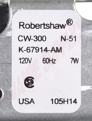 Photo 12 of CW-300 : Robertshaw CW-300 Universal Washer Water Inlet Valve, N-51