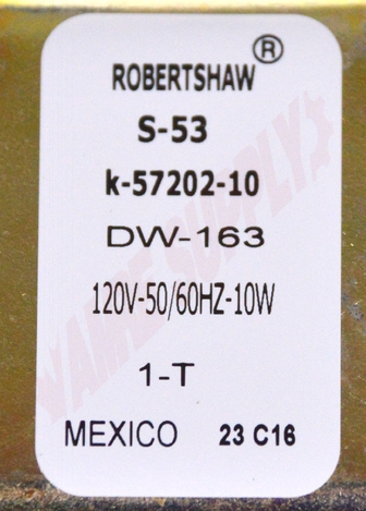 Photo 12 of DW-163 : Robertshaw DW-163 Universal Dishwasher Water Inlet Valve