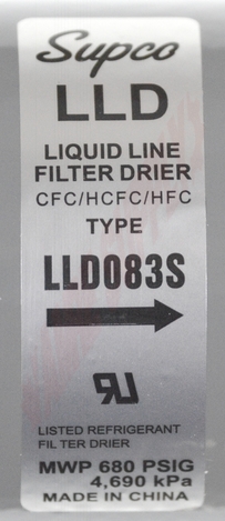 Photo 5 of LLD083 : Supco LLD083 Refrigerator Liquid Line Drier, 3/8 SAE