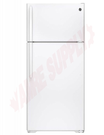 Photo 1 of GTE16GTHWW : GE 15.5 cu. ft. Top Freezer Refrigerator, White