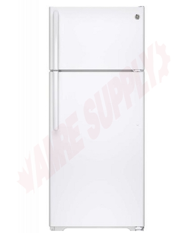 Photo 1 of GTS18GTHWW : GE 17.5 cu. ft. Top Freezer Refrigerator, White