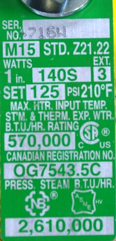 Photo 12 of 0256651 : Watts 140S Auto-Reseating Temperature & Pressure Relief Valve, 1, 125PSI