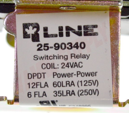 Photo 12 of 25-90340 : DPDT HVAC Switching Semi-Enclosed Relay, 24V