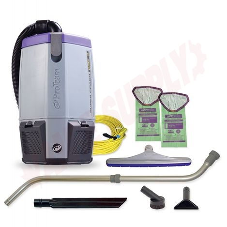 Photo 1 of 107310 : ProTeam Super Coach Pro 6 Backpack Vacuum, with Tool Kit
