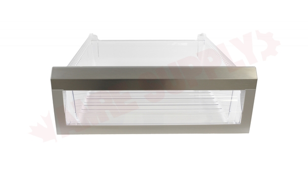 Photo 6 of WPW10542033 : Whirlpool WPW10542033 Refrigerator Pantry Drawer, Clear/Stainless