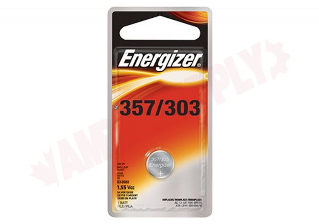 Photo 1 of 357BPZ : Energizer Silver Oxide 357/303 Battery, Individual