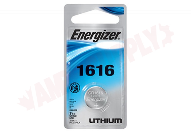 Photo 1 of ECR1616BP : Energizer Coin Lithium 1616 Battery, Individual