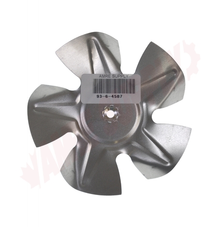 Photo 3 of 93-6-4587 : Fixed Hub Aluminum Fan Blade, 5-1/2 Diameter x 1/4 Bore 27° CW