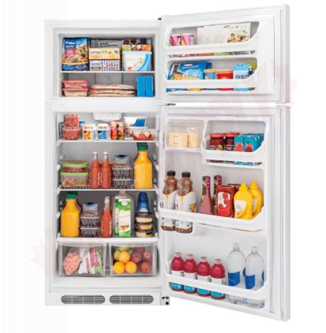 Photo 3 of FFHT1614TW : Frigidaire 16.3 cu. ft. Refrigerator, Top Freezer, White