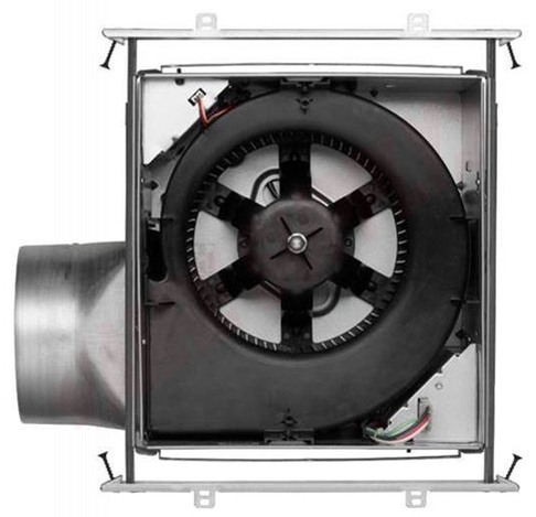Photo 5 of ZB80M : Broan® ULTRA GREEN™ Series Multi-Speed Motion Sensing Exhaust Fan with White Grille, 80 CFM, <0.3 Sones, Energy Star® Certified