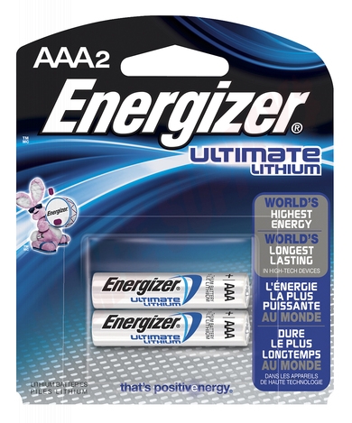 Photo 2 of L92BP-2 : Energizer Ultimate Lithium AAA Batteries, 2/Pack