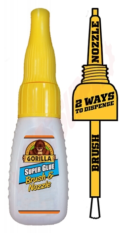 Photo 1 of 7510101 : Gorilla Super Glue with Brush & Nozzle, 10g