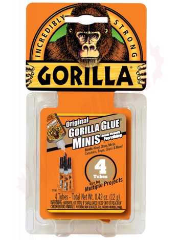 Photo 2 of 5100502 : Gorilla Original Gorilla Glue, 3g Single Use Tubes, 4/Pack