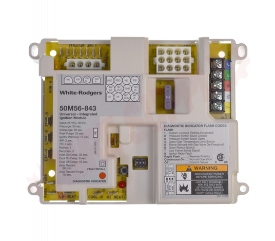 Photo 3 of 50M56U-843 : Emerson White-Rodgers 50M56U-843 HSI Furnace Control Kit, Single Stage, Universal Replacement