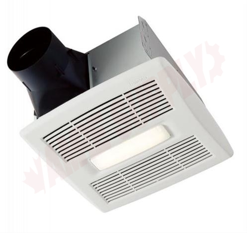 Photo 1 of AER110LC : Broan-Nutone AER110LC Flex Series Invent Exhaust Fan with Light 110 CFM 1 Sone Energy Star