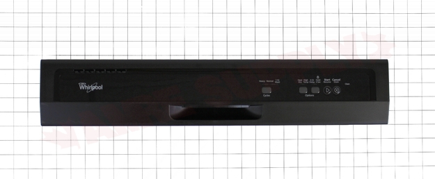 Photo 8 of WPW10698609 : Whirlpool WPW10698609 Dishwasher Control Panel, Black