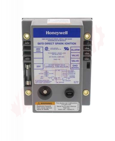 Photo 1 of S87D1020 : Resideo Honeywell S87D1020 Universal Pilot Ignition Module, Nat. Gas/LP, Dual Rod, for Direct Spark Ignition Systems