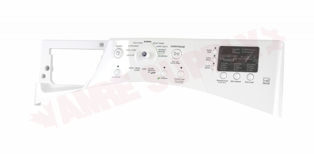 Photo 1 of WPW10370315 : Whirlpool Washer Control Console, White