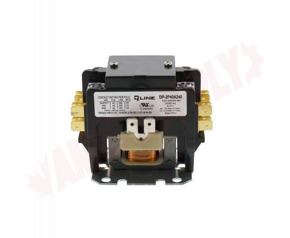 Photo 1 of DP-2P40A240 : Definite Purpose Magnetic Contactor, 2 Pole 40A 208/240V