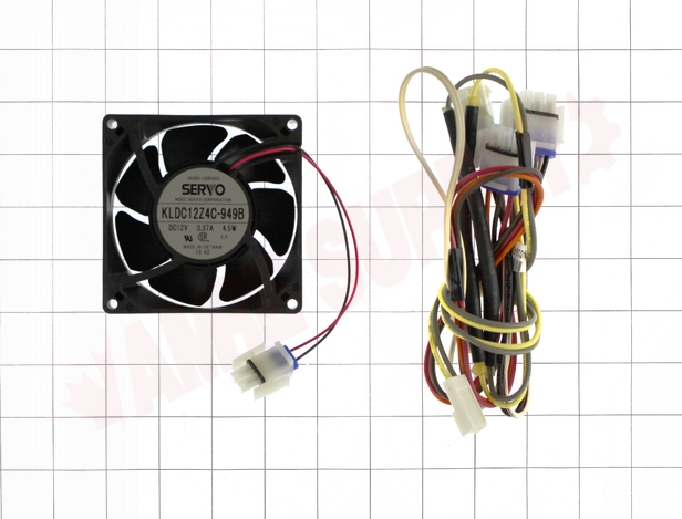 Photo 12 of WR01F03381 : GE WR01F03381 Refrigerator QC Fan and Wire Harness Assembly