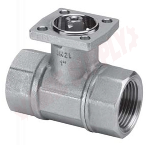 Photo 1 of B220B : Belimo 2-Way Actuator Valve Body Only 3/4 14 Cv Ch. Plated Brass Ball & Nickel Plated Brass Stem