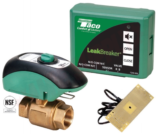 Photo 1 of LB-075-H-1LF : Taco LB-075-H-1LF LeakBreaker Water Heater Leak detector Shut Off Valve