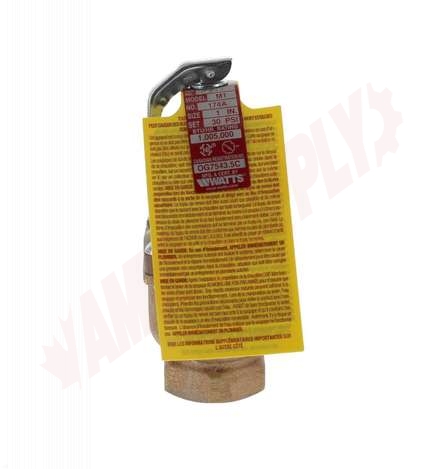 Photo 7 of 0274840 : Watts 174A Boiler Pressure Relief Valve, 1, 30PSI