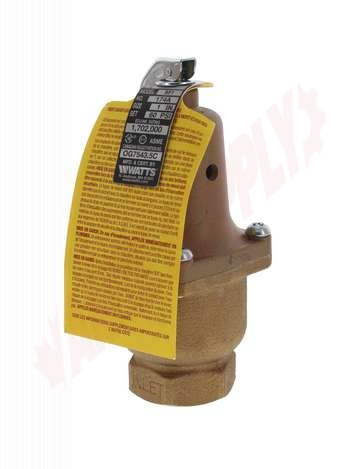 Photo 6 of 274846 : Watts 174A Boiler Pressure Relief Valve, 1, 60PSI