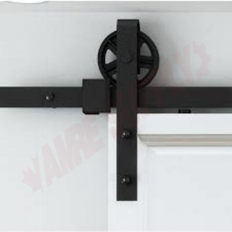 Photo 1 of 246020MATPVC : Richelieu Onward Oversize Sliding Door Hardware Kit, Black