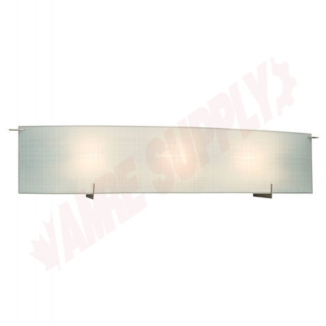 Photo 1 of 790518PTR : Galaxy Lighting 3-Light Vanity, Pewter, Frosted Linen, 3x100W