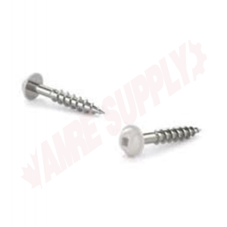 Photo 1 of PWKCW8118MR : Reliable Fasteners Pocket Hole Wood Screw, White Pan Washer Head, #8 x 1-1/8, 10/Pack