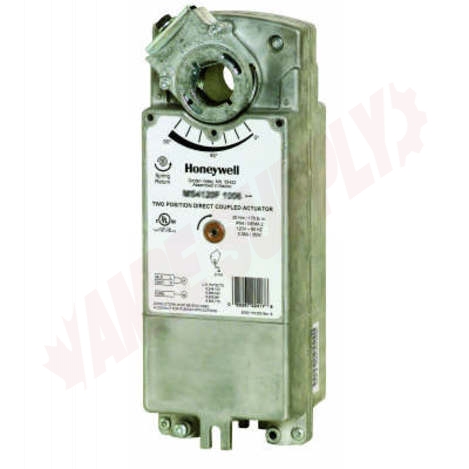 Photo 1 of MS4120F1204 : Honeywell Damper Actuator Spring Return, Fast-Acting, Two-Position, 175 in-lb (20 Nm), 120 VAC, 2 Aux. Switches, for Fire and Smoke Dampers