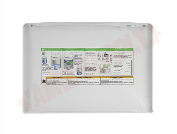 Photo 3 of WPW10598013 : Whirlpool Refrigerator Access Cover, White 
