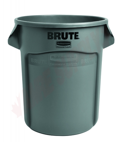 Photo 1 of 262000GRAY : Rubbermaid BRUTE Container, 20 gal., Grey