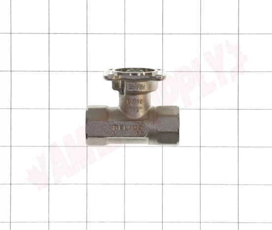 Photo 12 of B211B : Belimo 2-Way Actuator Valve Body Only 1/2 1.9 Cv Ch. Plated Brass Ball & Nickel Plated Brass Stem
