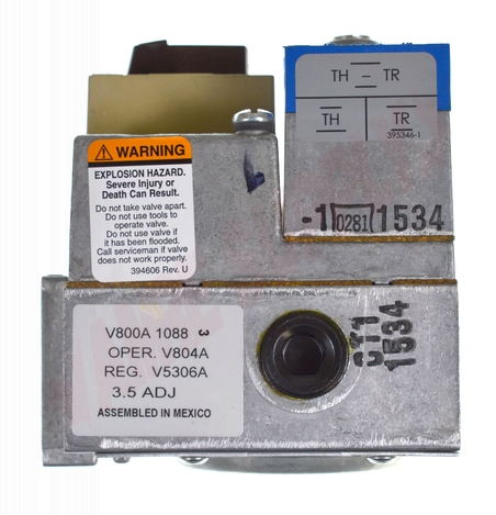 Photo 25 of V800C1052 : Honeywell Standing Pilot Gas Valve, 3/4 x 3/4, 24VAC, Step Opening, Single Stage, 3.5 WC, 1/2 Side Outlet