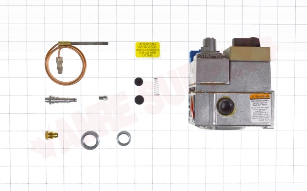 Photo 27 of V800C1052 : Honeywell Standing Pilot Gas Valve, 3/4 x 3/4, 24VAC, Step Opening, Single Stage, 3.5 WC, 1/2 Side Outlet