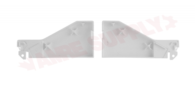 Photo 3 of 318254698 : Frigidaire 318254698 Range Control Panel End Cap Set, White, 2 Pieces