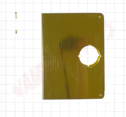 Photo 9 of 55-PB-CW : Don-Jo Extended Backset Door Wrap, 6-1/2 x 9, Polished Brass