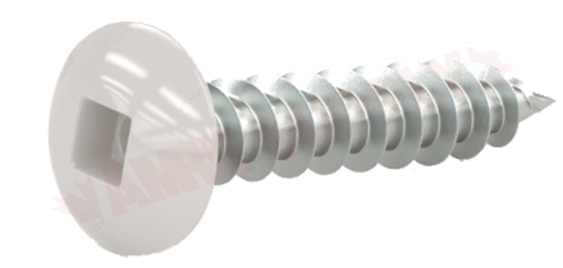 Photo 1 of TKAW858VP : Reliable Fasteners Door & Window Self Tapping Screw, White Truss Head, #8 x 5/8, 100/Pack
