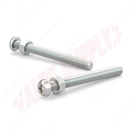 Photo 2 of PSBZ144MR : Reliable Fasteners Machine Screw, Pan Head with Nut, 1/4 - 20 TPI x 4, 3/Pack