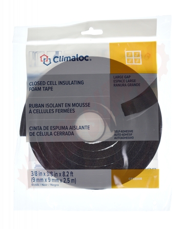 Photo 2 of CF12008 : Climaloc Foam Tape, Black, 3/8 x 3/8 x 8.2'
