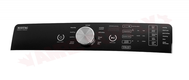 Photo 2 of W11179321 : Whirlpool Dryer Control Panel, Black