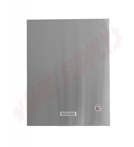 Photo 2 of W10847243 : Whirlpool Dishwasher Outer Door Panel, Stainless Steel