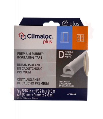 Photo 2 of CF22004 : Climaloc Rubber Foam Tape, White, 11/32 x 5/16 x 17'